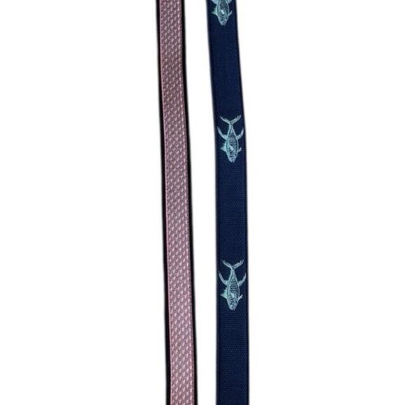 Vineyard Vines Leather Belt Bundle Size 40 - Picture 2 of 6